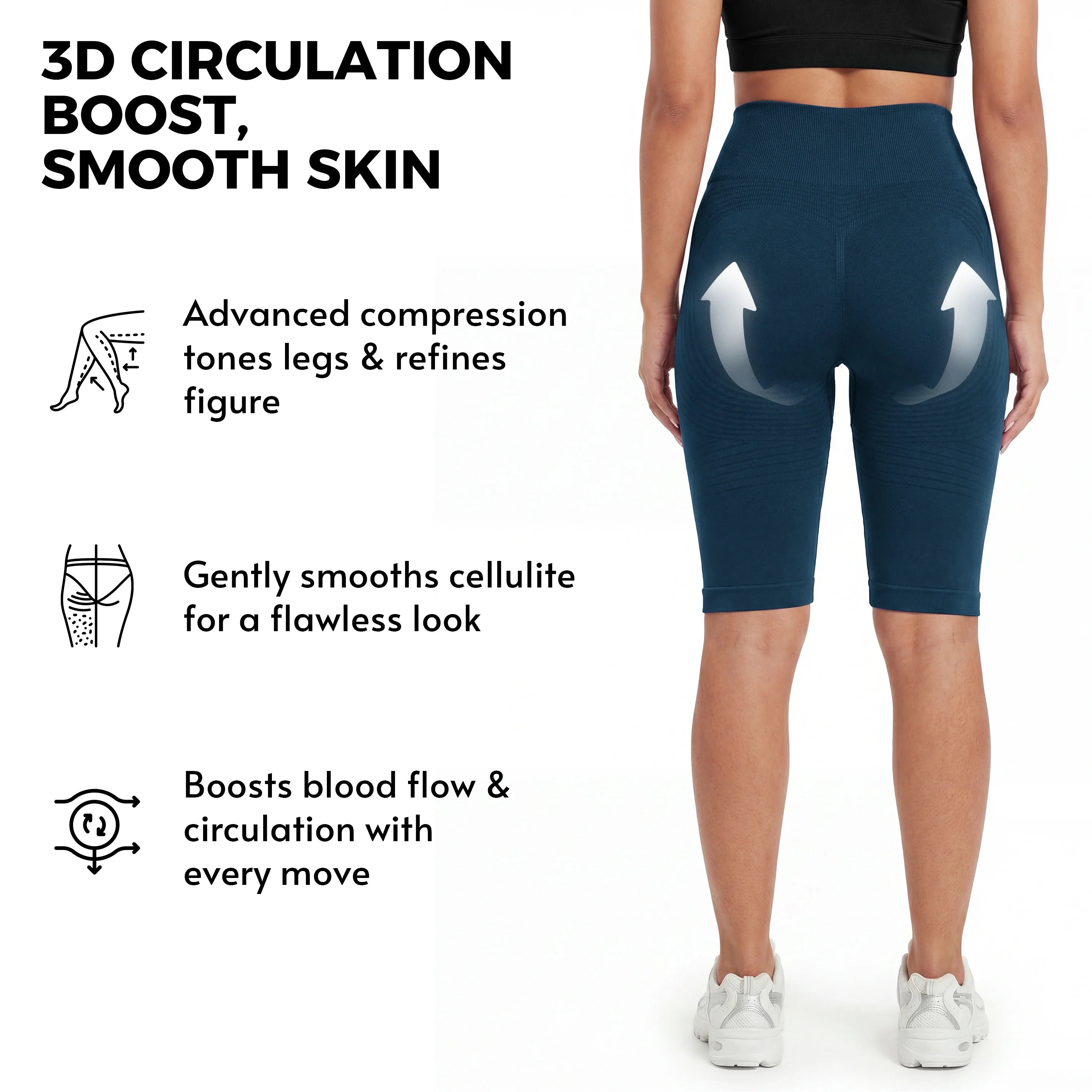 3D Anti-Cellulite Short Leggings