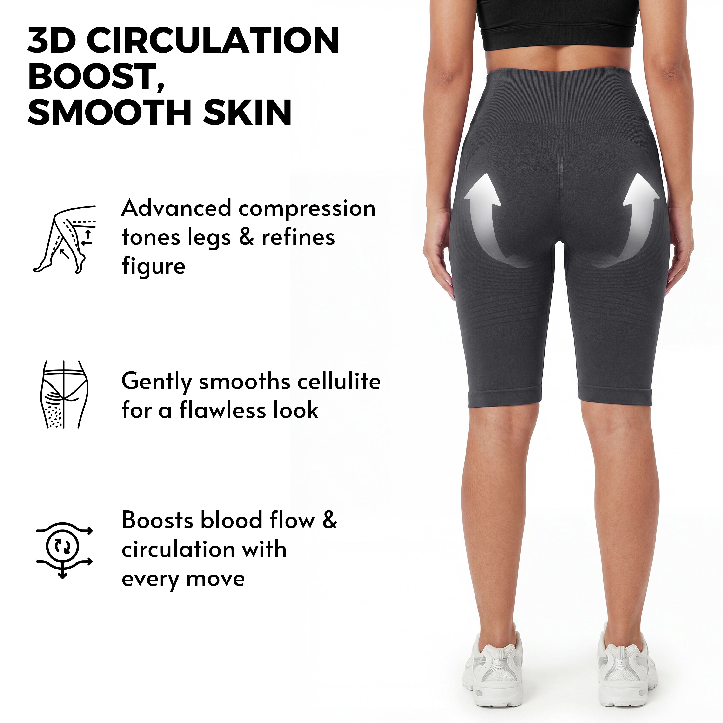3D Anti-Cellulite Short Leggings