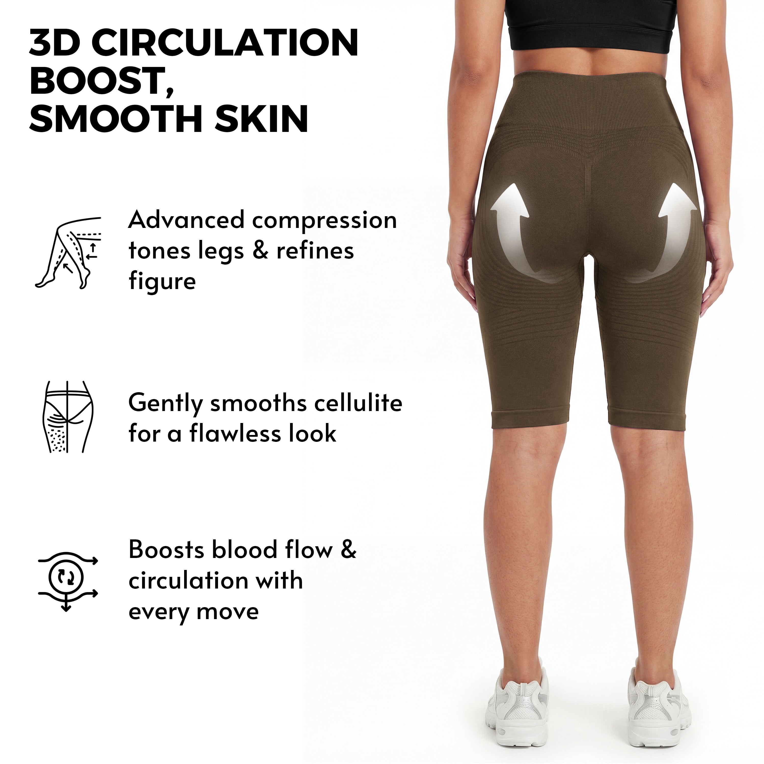 3D Anti-Cellulite Short Leggings