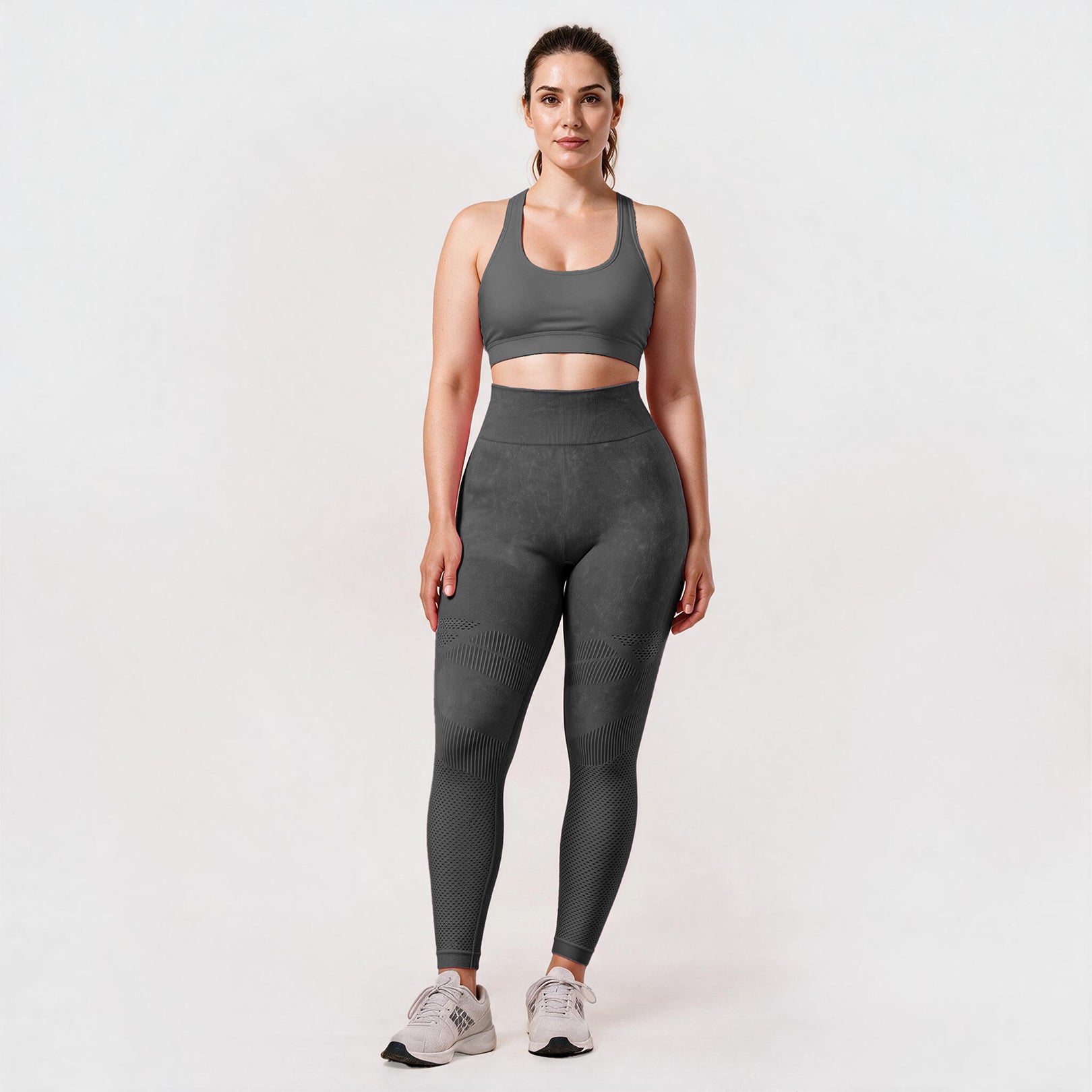 3D CelluSmooth Sand Washed Fabric Ruched Booty-Lifting 7/8 Leggings