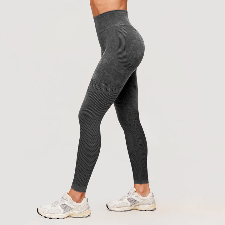 3D CelluSmooth Sand Washed Fabric Ruched Booty-Lifting 7/8 Leggings