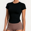 Quinn's™ ShapeFlow Crew Neck Tee | Built for Movement and Designed for Comfort