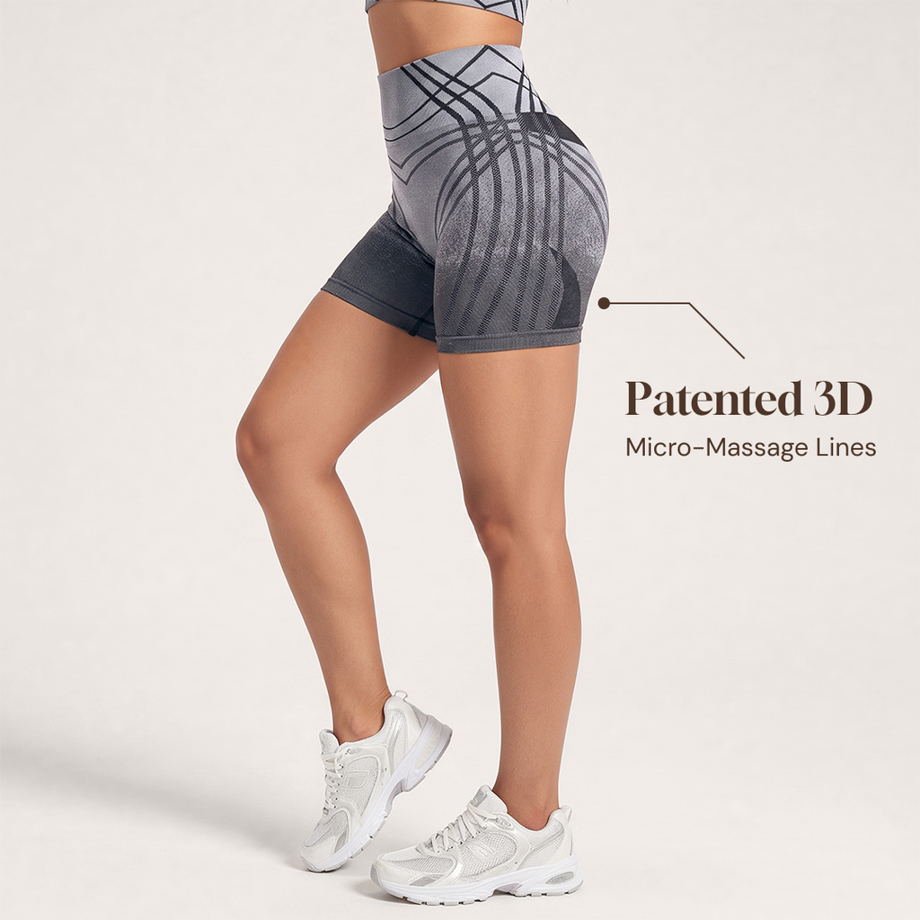 3D CelluSmooth Seamless V-Shape Active Short Set | Quinn's™