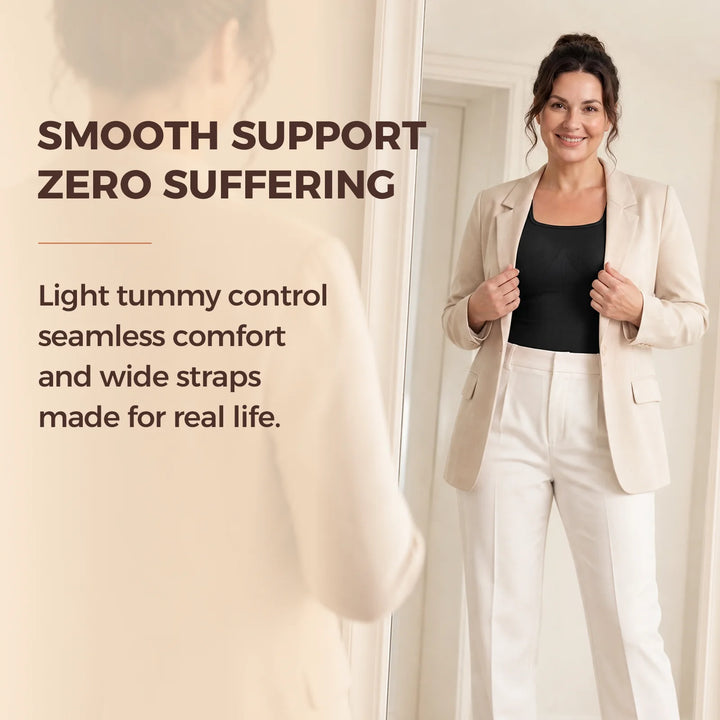 Quinn's™   Wide-Strap Tummy Control Shaping Tank
