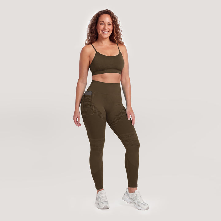 Quinn's™  Right Side Pocket Anti-Cellulite Sculpting Leggings