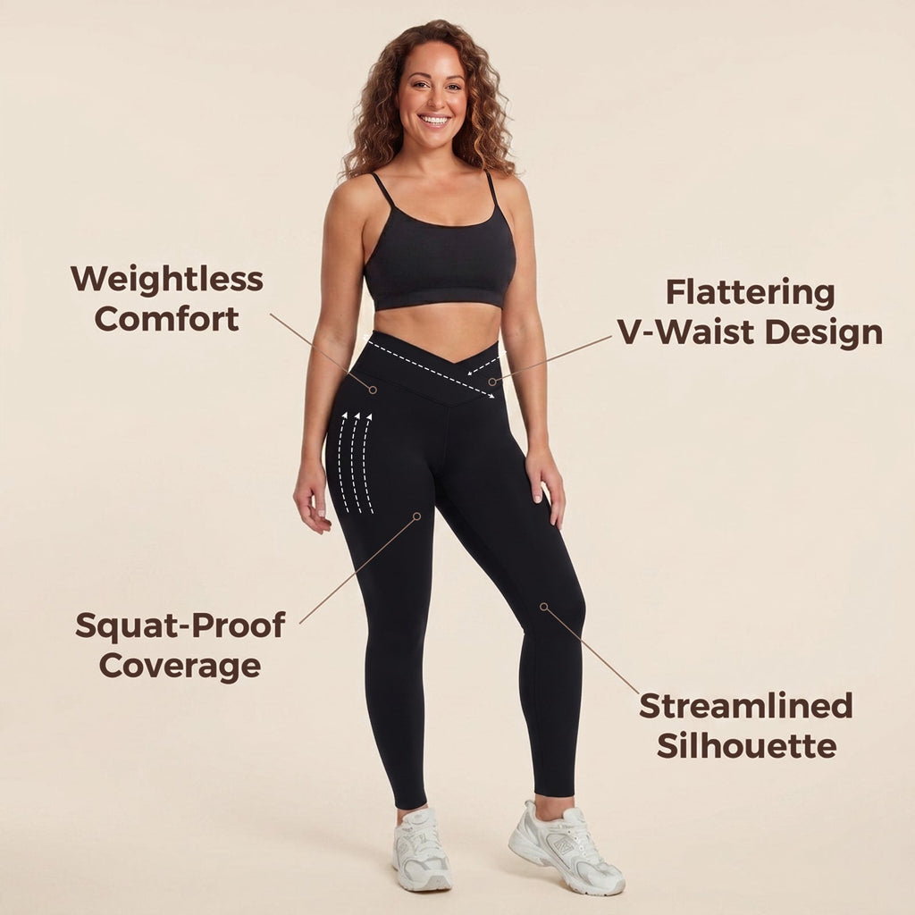 Quinn's™ BareCurve V-Waist Legging | Buttery Soft Sculpting Fit