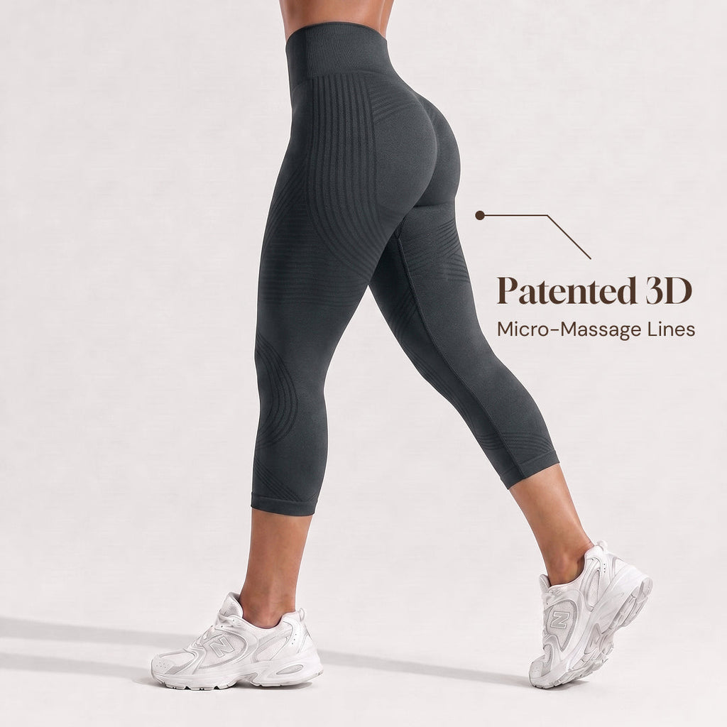 Quinn's™ Ribbed Squat-Proof Capri Leggings