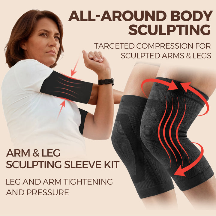 Quinn's™ 3D Compression Ultimate Smooth 2-Piece Set: Arms & Knees