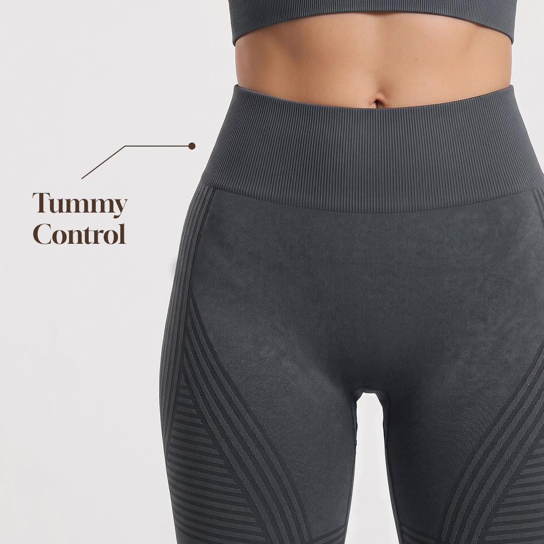 Quinn's™ Ribbed Squat-Proof Capri Leggings