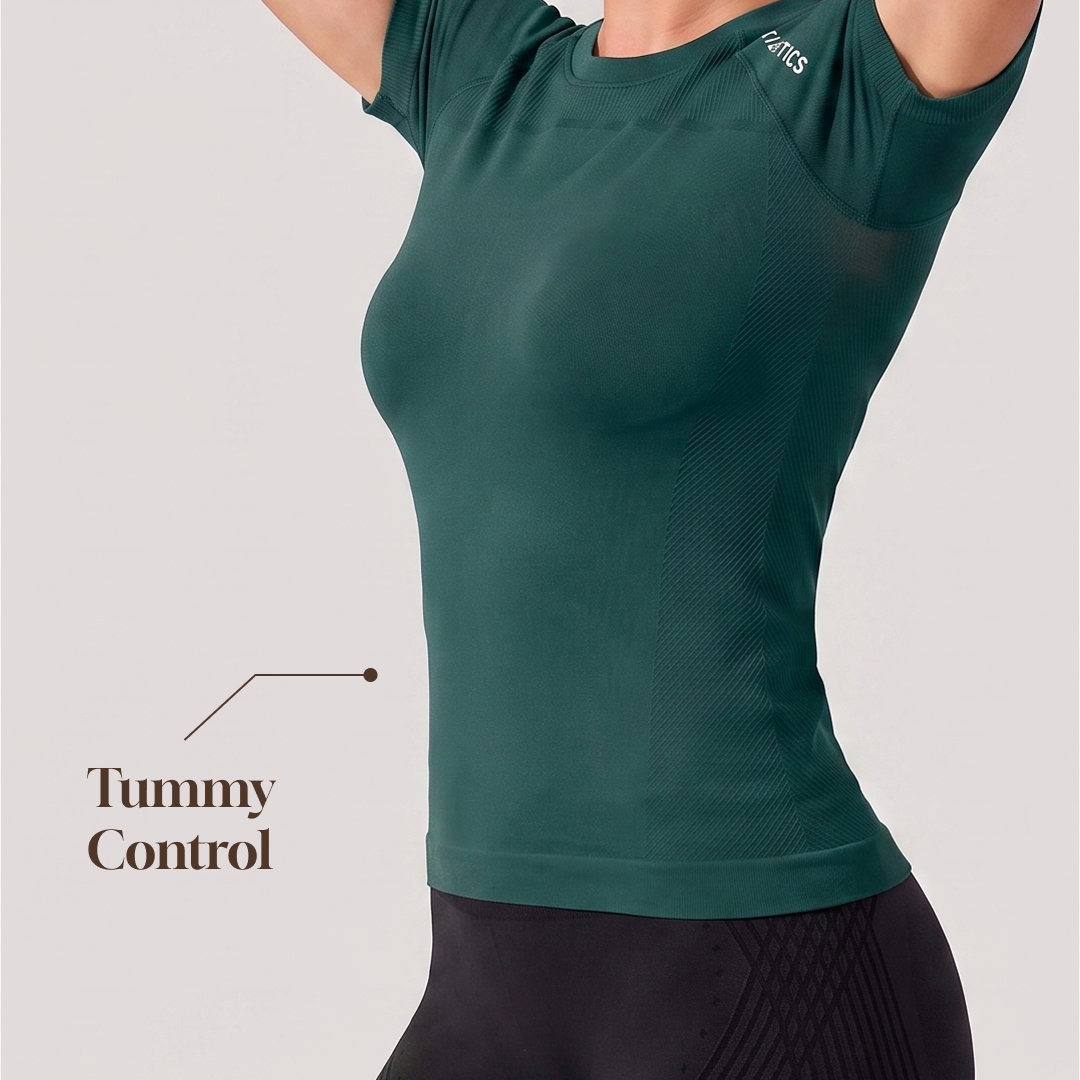 Quinn's™ Sculpting Short Sleeve Top