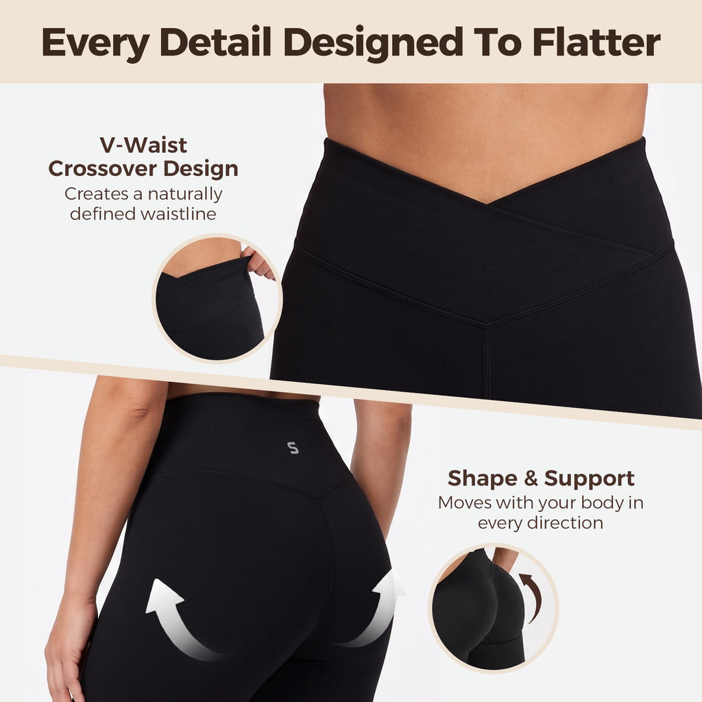 Quinn's™ BareCurve V-Waist Legging | Buttery Soft Sculpting Fit