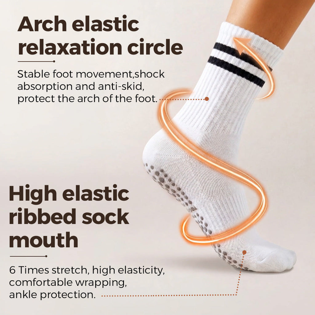 Quinn's™ Standard Grip Socks - （3pcs）Grip harder. Stretch easier. Feel grounded.
