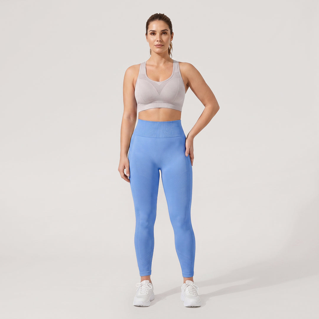 Quinn's™ 3D CelluSmooth Ribbed Ruched Sculpting & Smoothing 7/8 Leggings