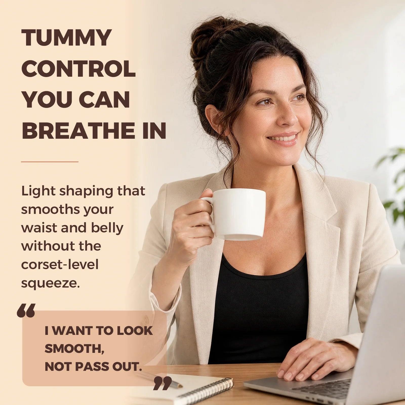 Quinn's™   Wide-Strap Tummy Control Shaping Tank