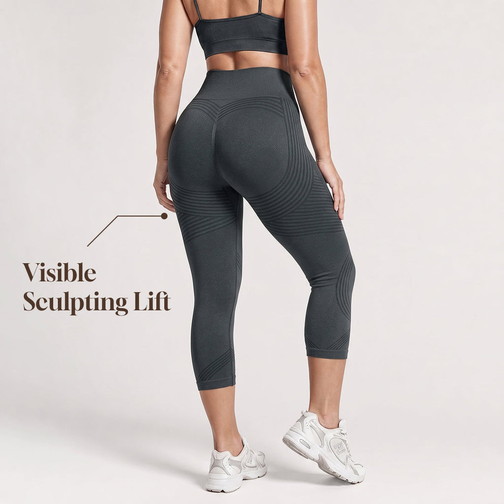 Quinn's™ Ribbed Squat-Proof Capri Leggings
