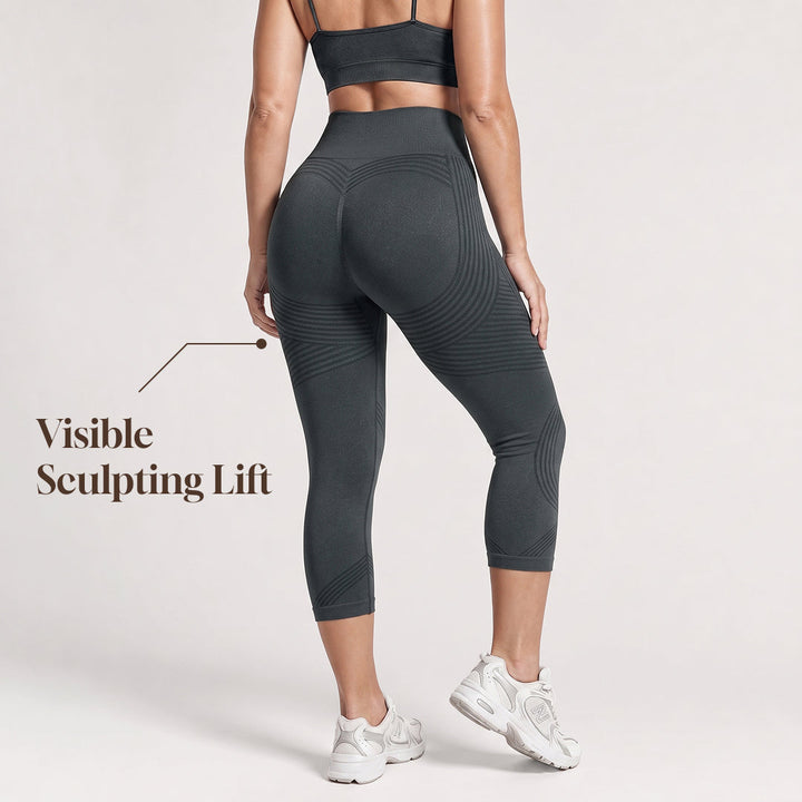 Quinn's™ Ribbed Squat-Proof Capri Leggings