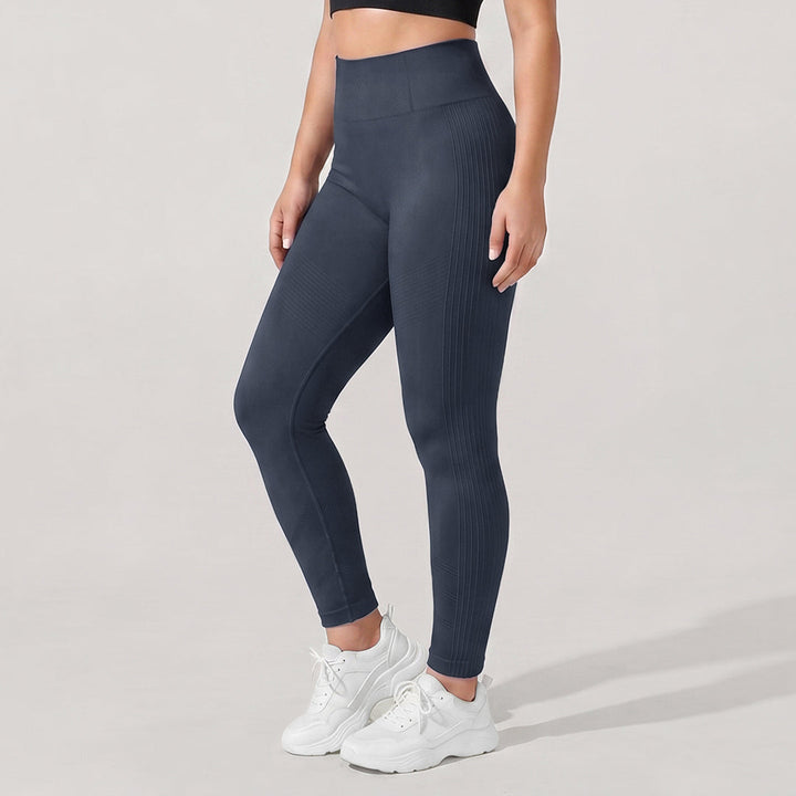 Quinn's™ 3D CelluSmooth Ribbed Ruched Sculpting & Smoothing 7/8 Leggings
