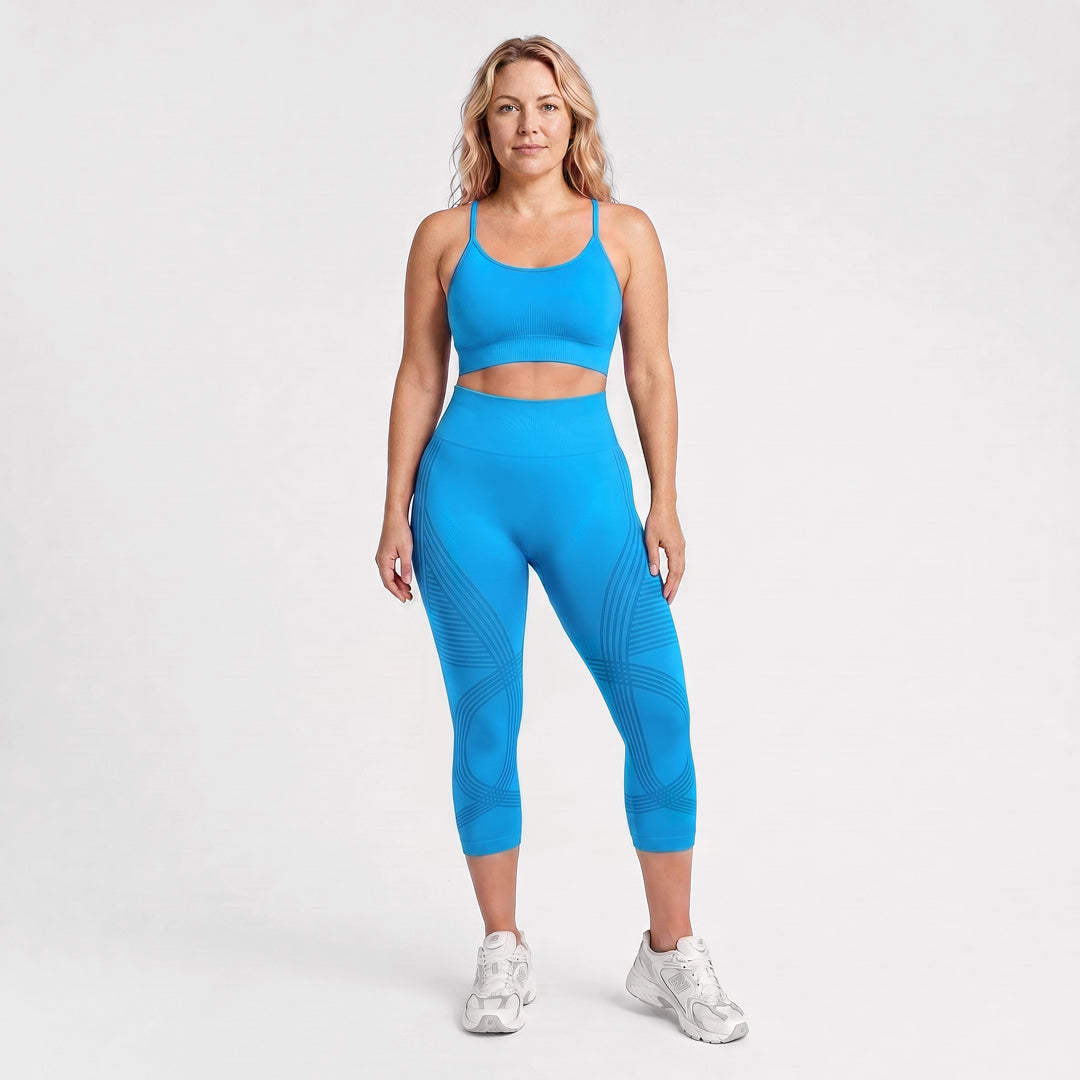 Quinn's™ Ribbed Squat-Proof Capri Leggings