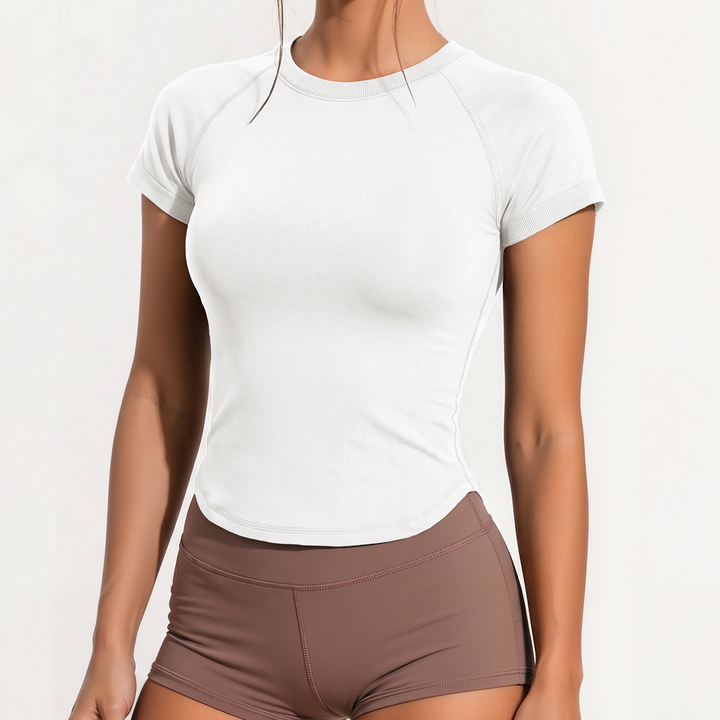 Quinn's™ ShapeFlow Crew Neck Tee | Built for Movement and Designed for Comfort