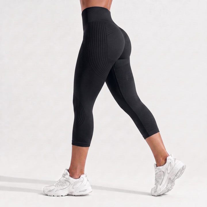 Quinn's™ Ribbed Squat-Proof Capri Leggings