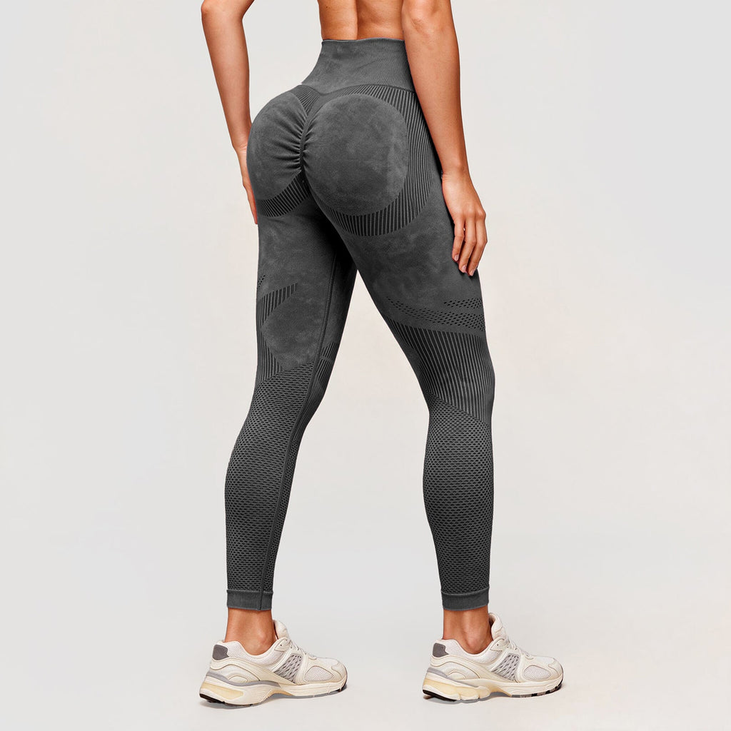3D CelluSmooth Sand Washed Fabric Ruched Booty-Lifting 7/8 Leggings