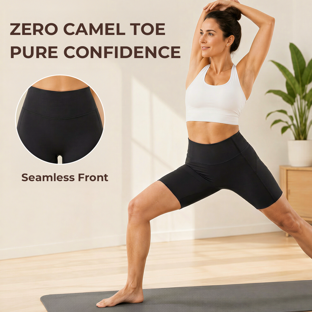 Quinn's™ No-Squeeze" Jelly-Grip 5" Sculpting Shorts (Tummy Smoothing & Anti-Chafe)
