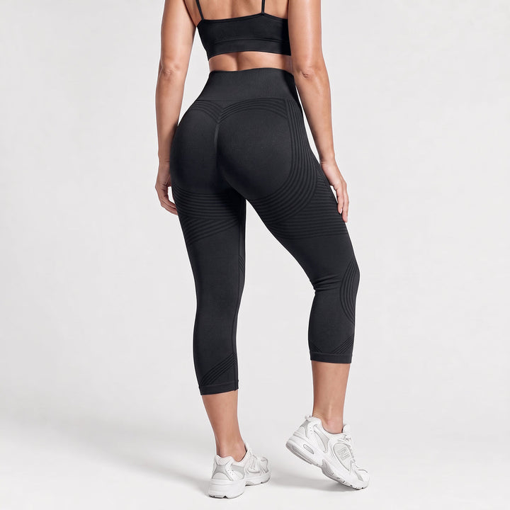 Quinn's™ Ribbed Squat-Proof Capri Leggings