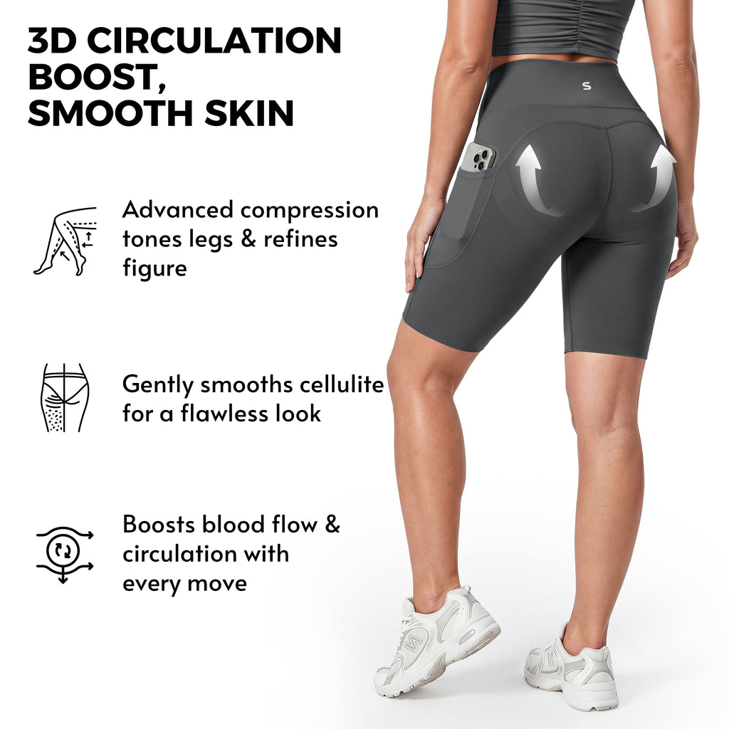 Quinn's™  Pocket Anti-Cellulite Sculpting Short Leggings