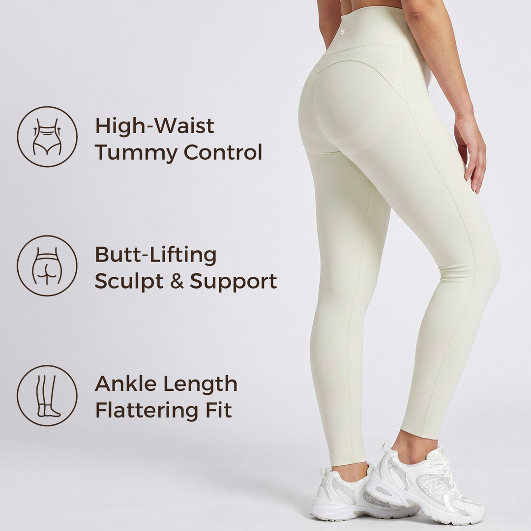 Effortless Shape High-Waisted Ankle Length Sculpt Leggings