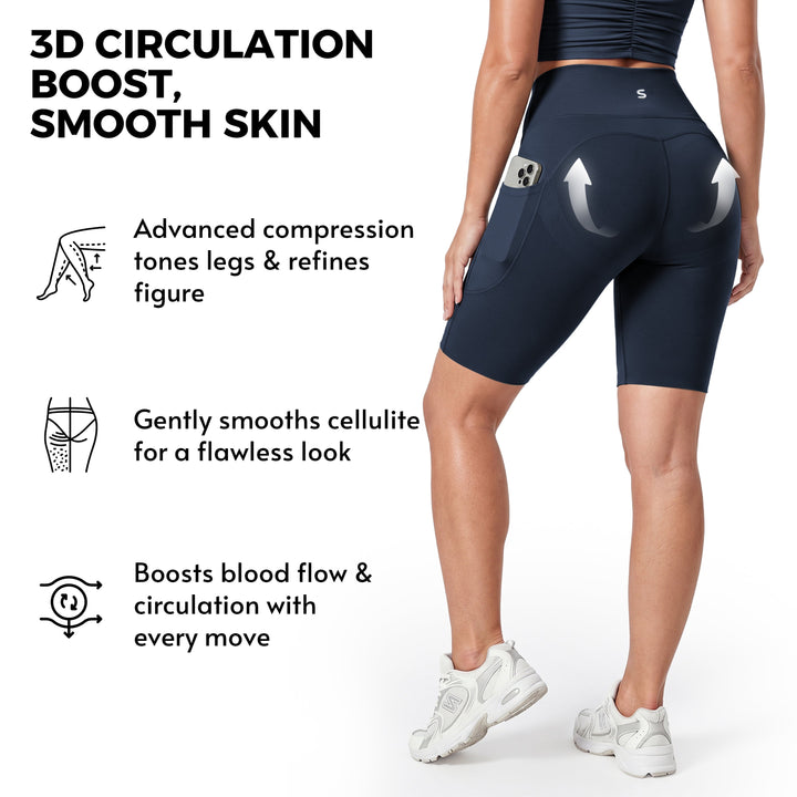 Quinn's™  Pocket Anti-Cellulite Sculpting Short Leggings