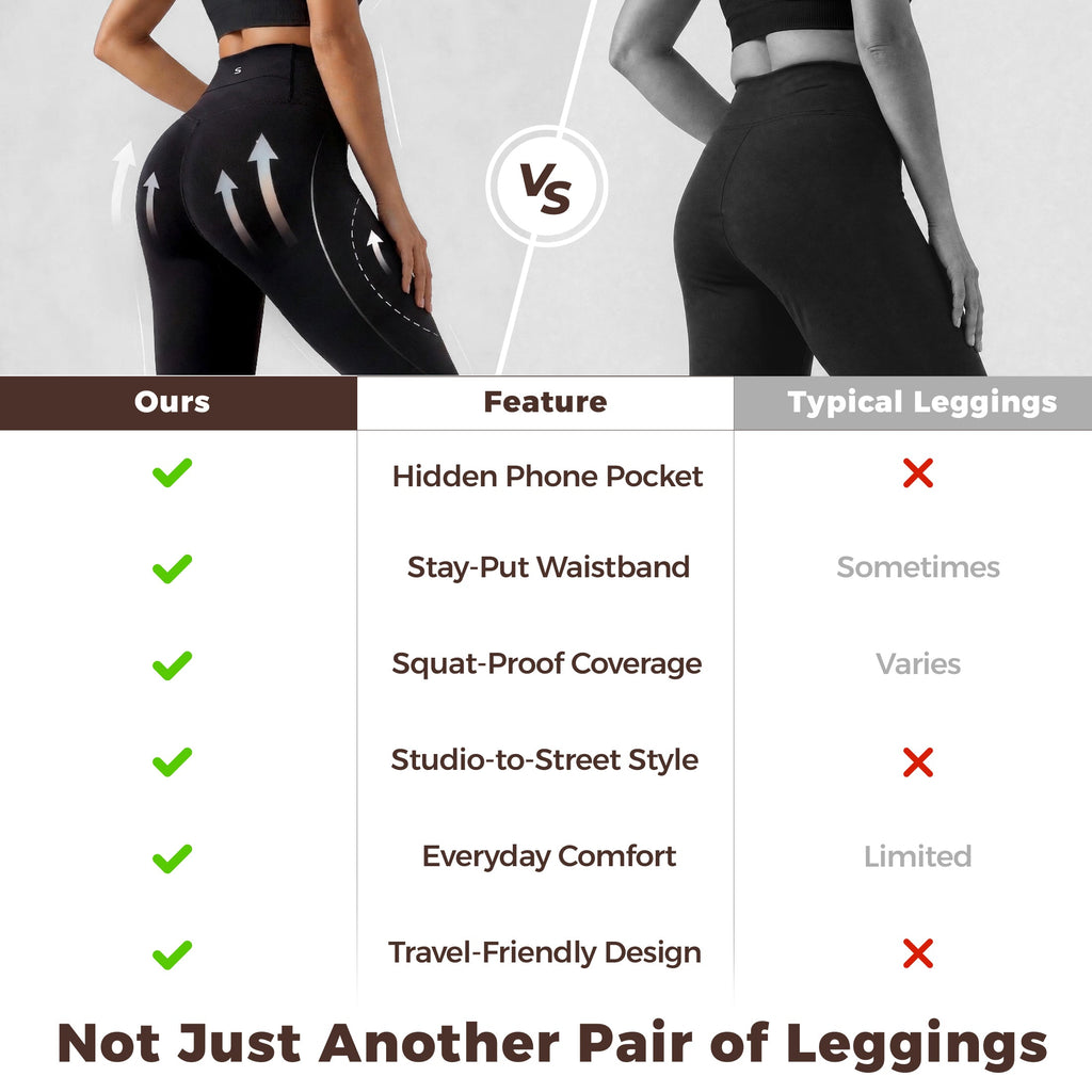Quinn's™ Hidden Pocket Lifestyle Leggings - Move Freely. Carry Less. Zero Compromise.