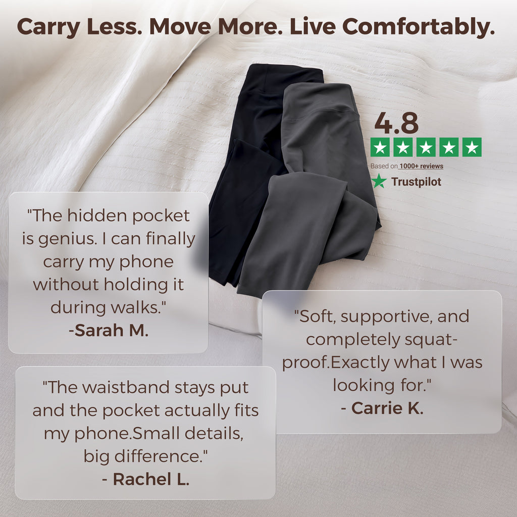 Quinn's™ Hidden Pocket Lifestyle Leggings - Move Freely. Carry Less. Zero Compromise.