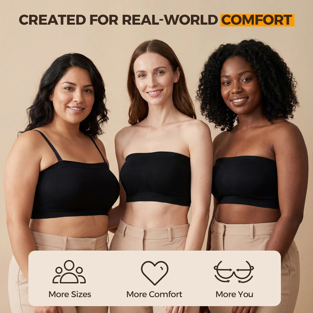 Convertible Bandeau Bra Designed for Everyday Versatile