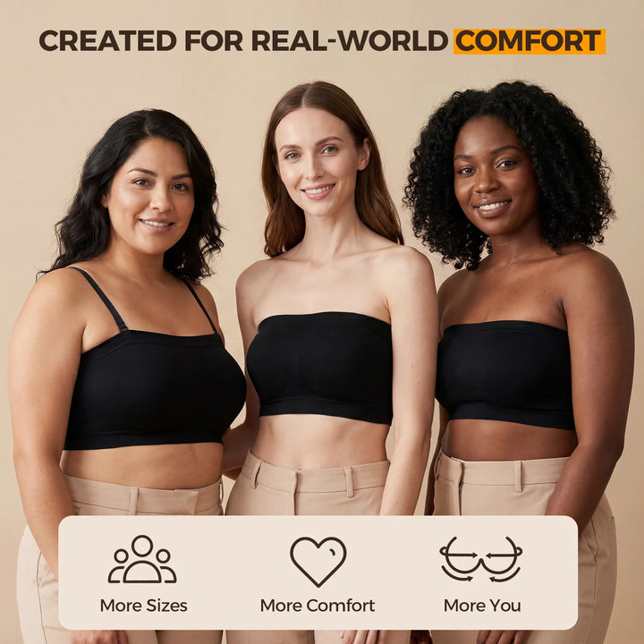 Convertible Bandeau Bra Designed for Everyday Versatile