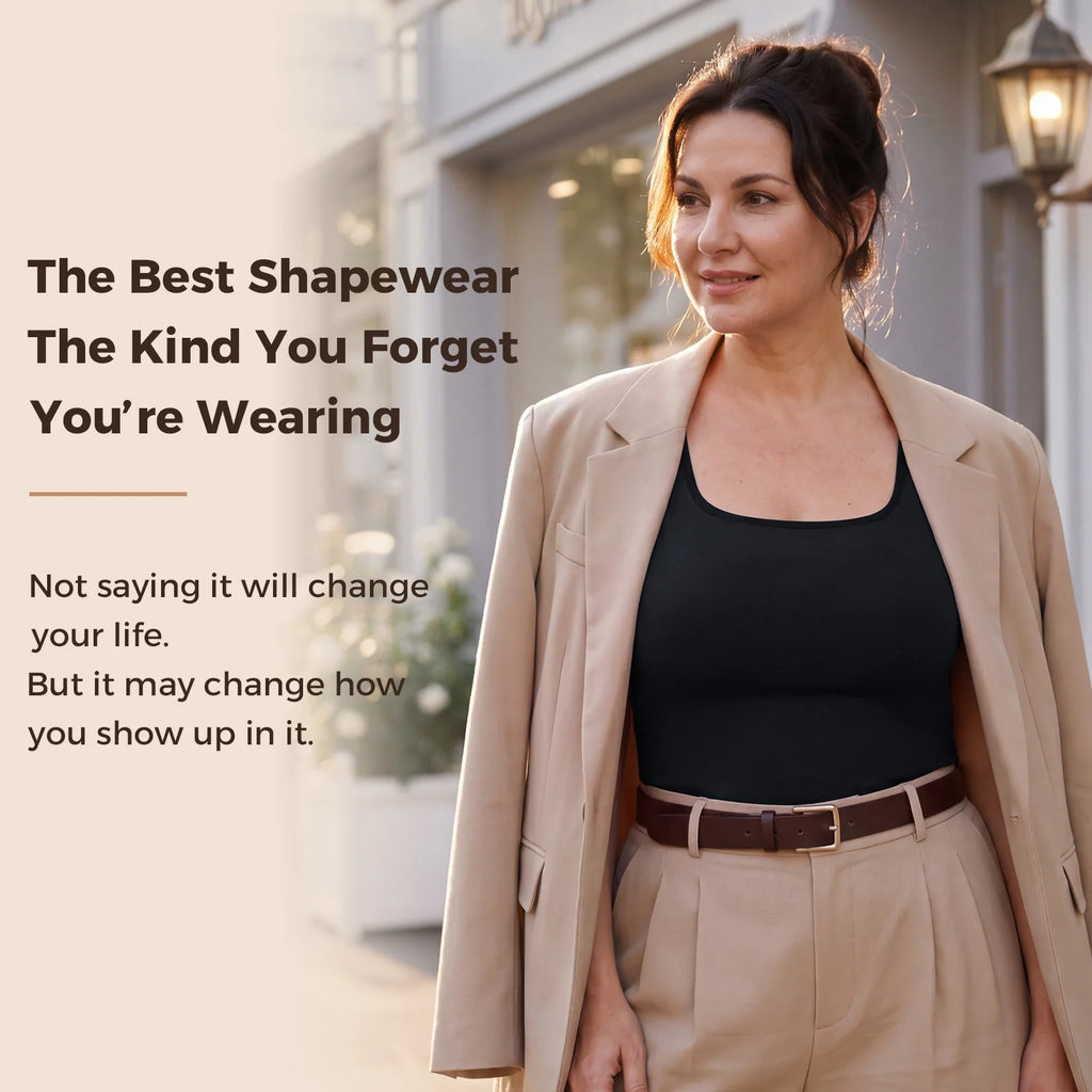Quinn's™   Wide-Strap Tummy Control Shaping Tank