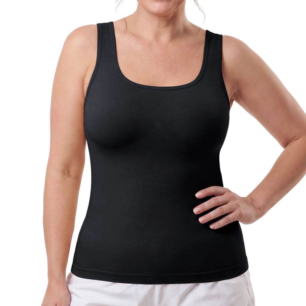 Quinn's™   Wide-Strap Tummy Control Shaping Tank