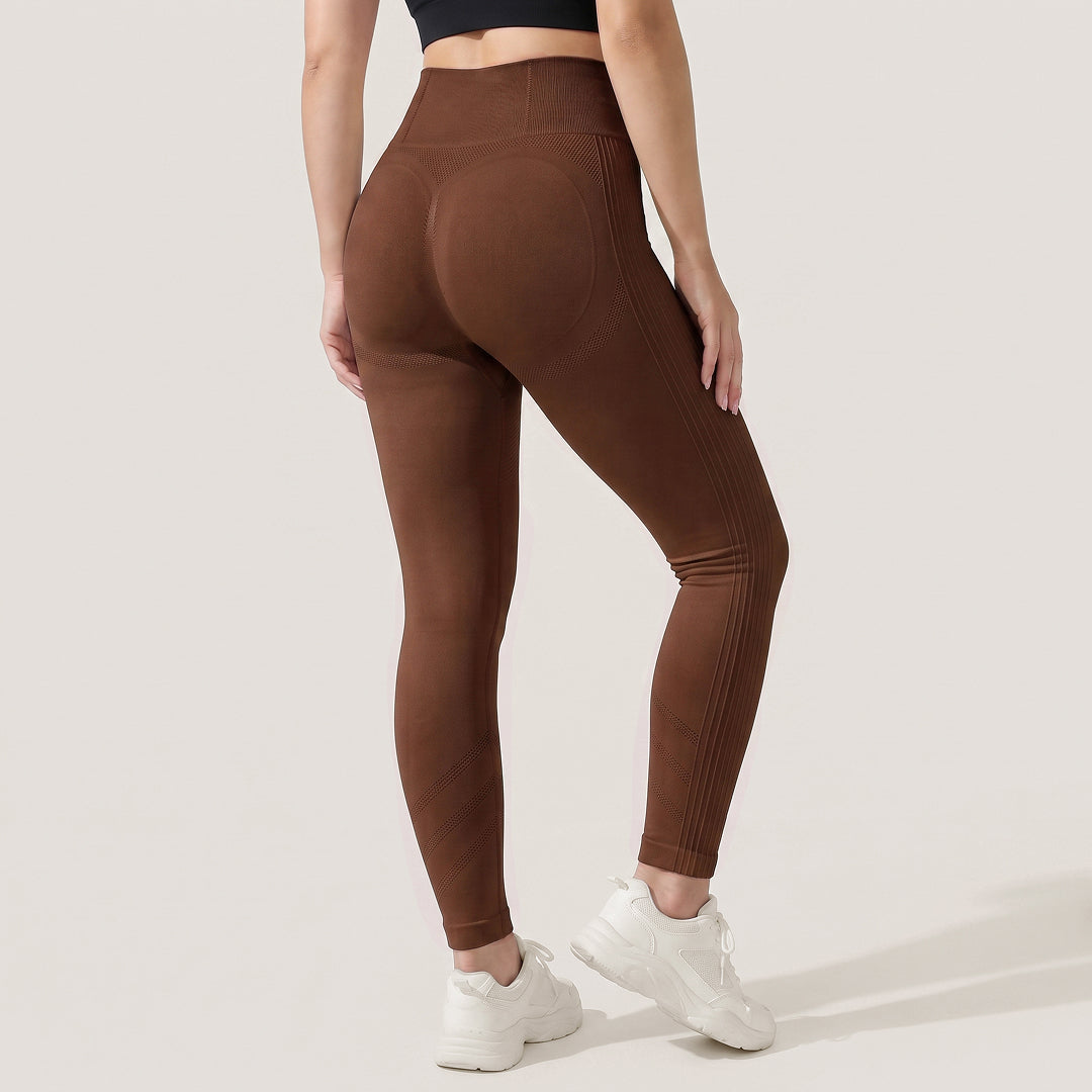 Quinn's™ 3D CelluSmooth Ribbed Ruched Sculpting & Smoothing 7/8 Leggings