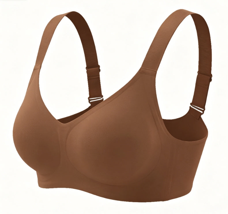 Buttery Soft Seamless Bra, 360° Jelly Support Full Coverage Bra for Fuller Bust