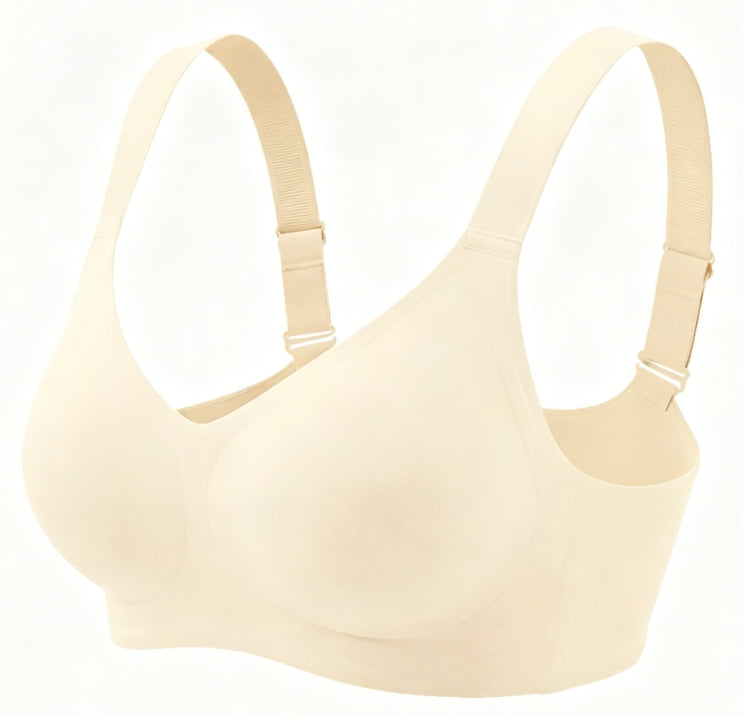 Buttery Soft Seamless Bra, 360° Jelly Support Full Coverage Bra for Fuller Bust