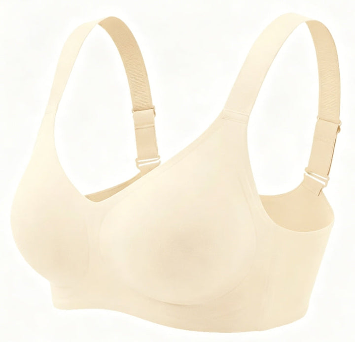 Buttery Soft Seamless Bra, 360° Jelly Support Full Coverage Bra for Fuller Bust