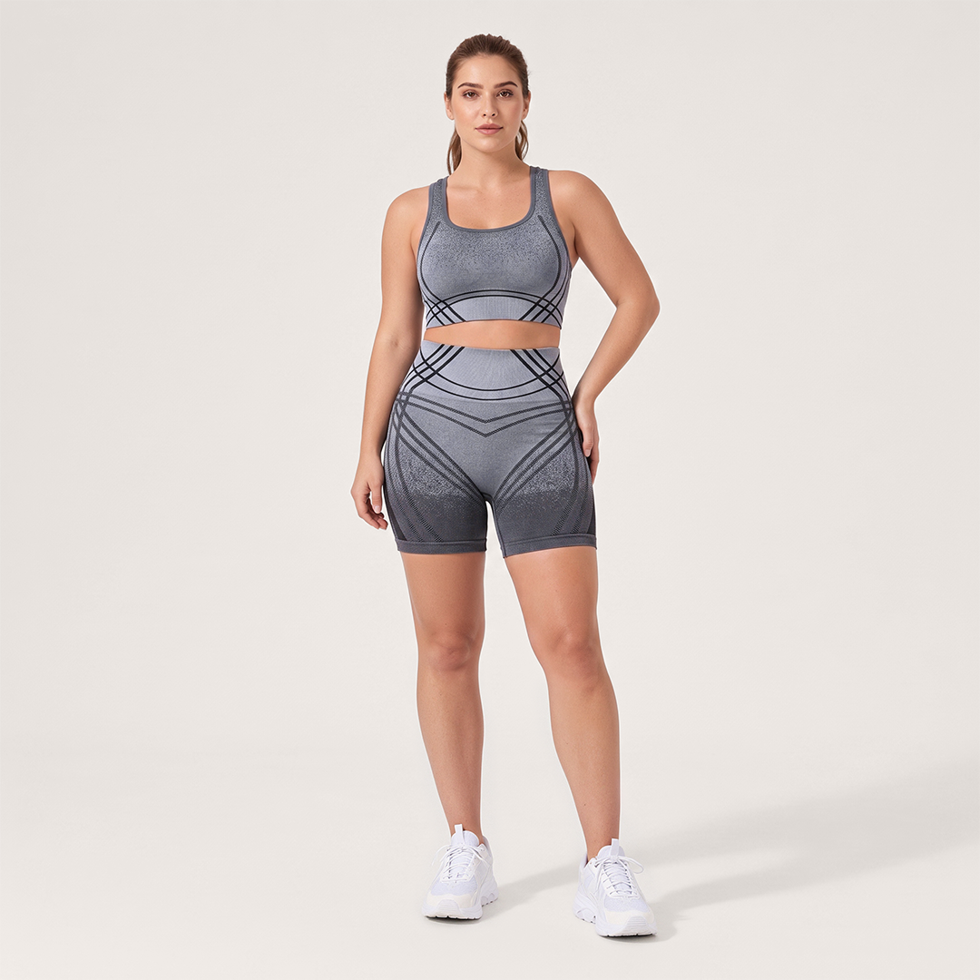 3D CelluSmooth Seamless V-Shape Active Short Set | Quinn's™