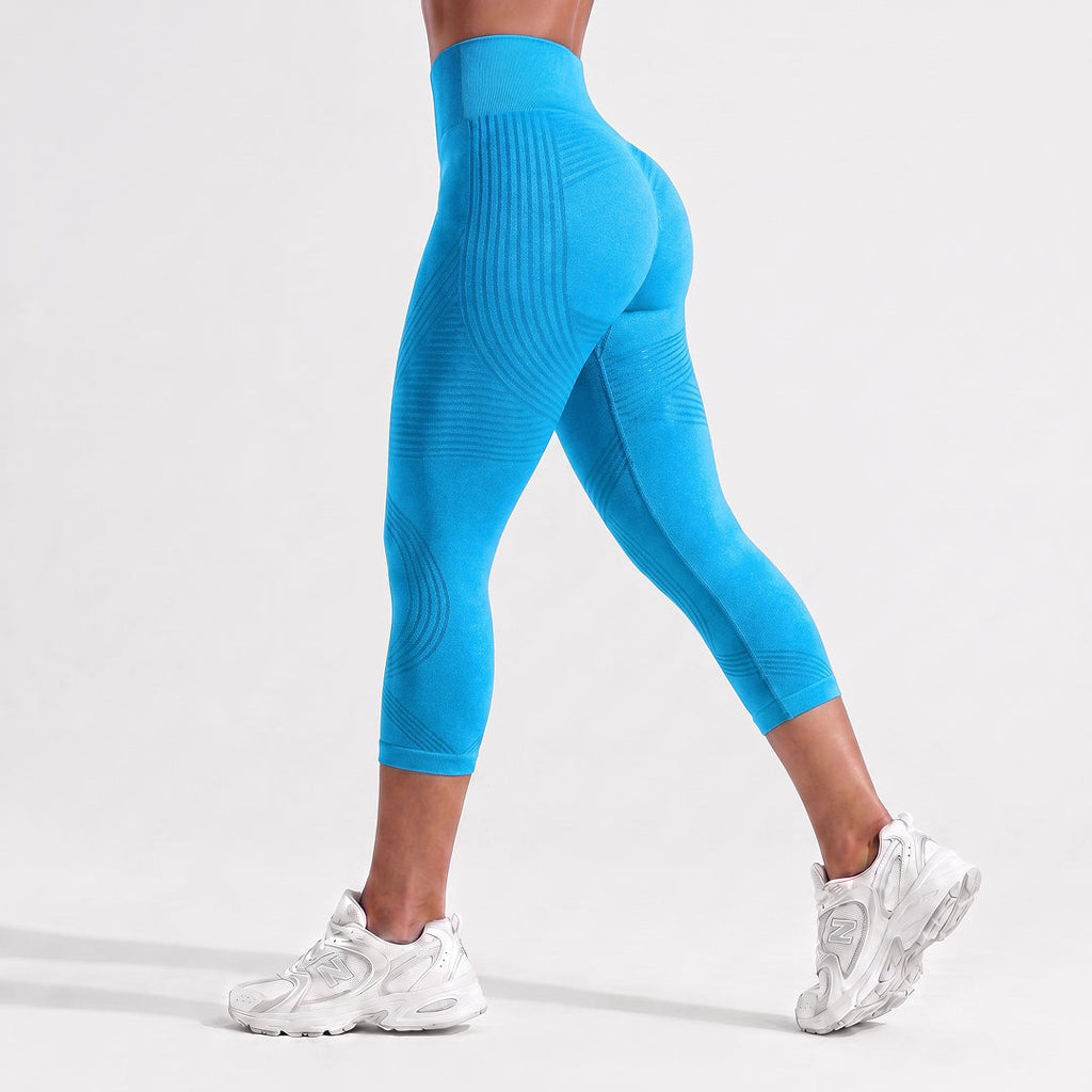 Quinn's™ Ribbed Squat-Proof Capri Leggings