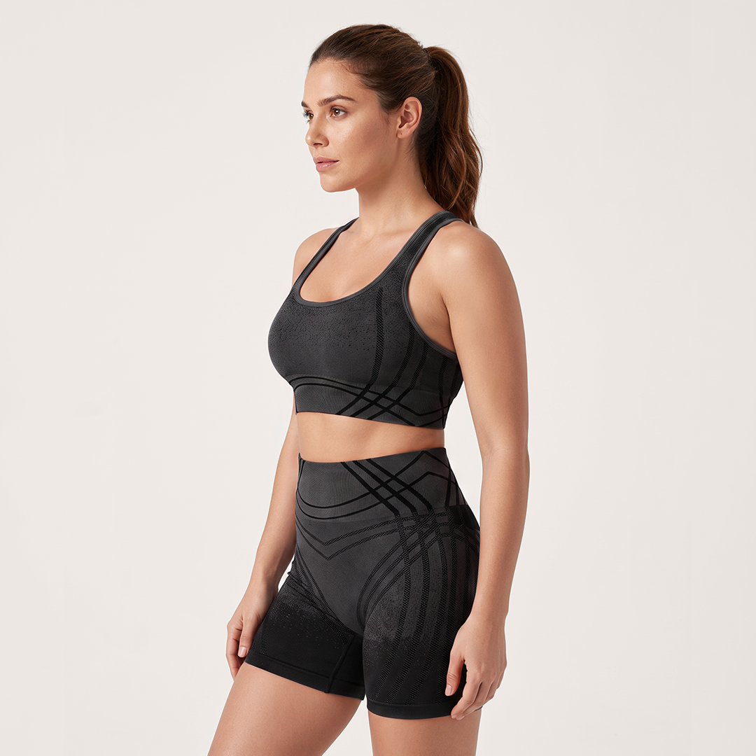 3D CelluSmooth Seamless V-Shape Active Short Set | Quinn's™