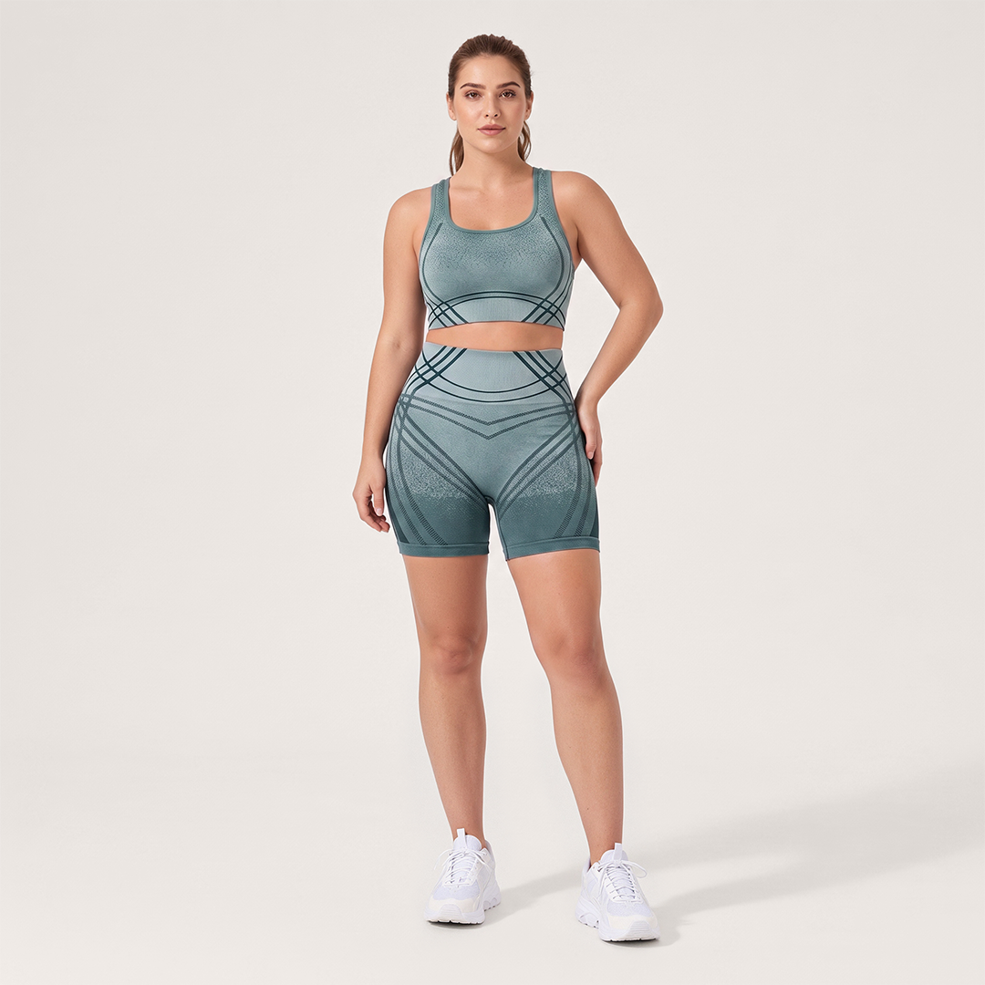 3D CelluSmooth Seamless V-Shape Active Short Set | Quinn's™