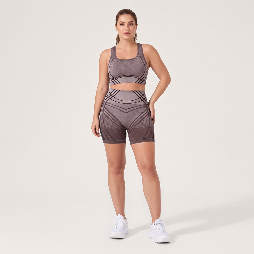 3D CelluSmooth Seamless V-Shape Active Short Set | Quinn's™
